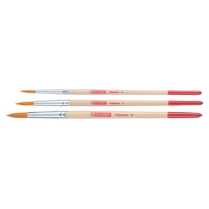 PENSELSETT POLYESTER RUND 4-6-8