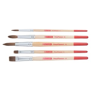 PENSELSETT ART CREATION PONNI-POLYESTER 5 ASS