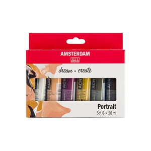 ACRYL STANDARD 20ML SETT 6 FARGER PORTRAIT