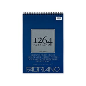 FABRIANO 1264 SVARTE ARK 200G A4 SPIRAL