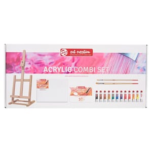 ACRYLMALING GAVESETT M/STAFFELI OG LERRET FOR NYBEGYNNERE