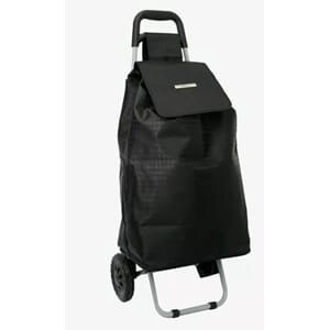 HANDLEBAG MED HJUL STOR SVART