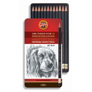 KON-I-NOOR BLYANTSETT 1912 (8B-2H)