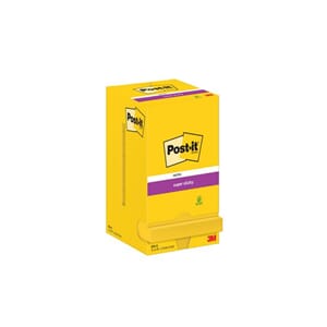 POST-IT 654S SUPERSTICKY GUL 76X76MM (12)