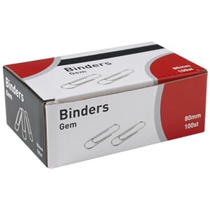 BINDERS KJEMPE 80MM (100)