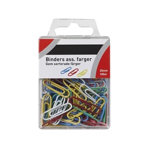 BINDERS 25 MM ASS FARGER (100)