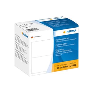 FRANKERINGSETIKETT 130X40 DB. (1000)