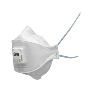 STØVMASKE 3M M/VENTIL FFP2 HVIT (10)