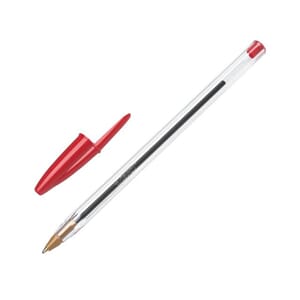 KULEPENN BIC CRISTAL M RØD