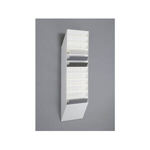 BROSJYRESTATIV DURABLE A4 LIGGENDE (12) HVIT