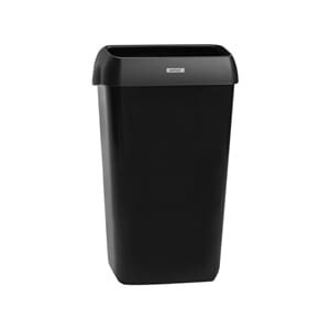 PAPIRKURV KATRIN PLAST 25L M/LOKK SORT