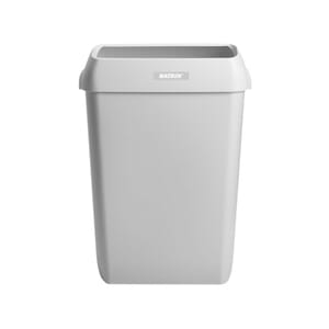 PAPIRKURV KATRIN 50L PLAST M/LOKK HVIT
