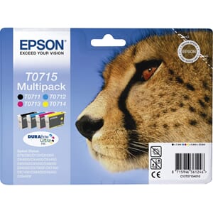 BLEKK EPSON T0715 DURABRITE QUAD PACK