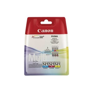 BLEKK CANON CLI-521 MULTI PACK INCL. C/M/Y BLISTER