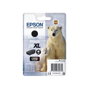 BLEKK EPSON 26XL SORT