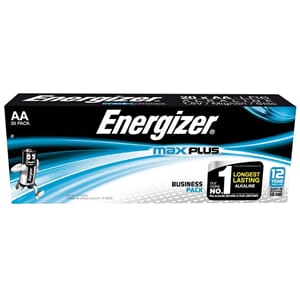BATTERI AA (20) ENERGIZER MAX PLUS