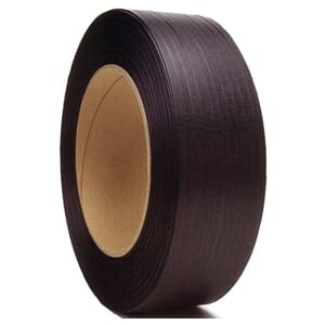 PP-BÅND 12X0,63MM 2100M SVART Ø280