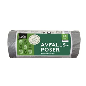 AVFALLSPOSER M/HÅNTAK 30L UNIK