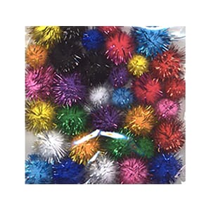 POMPONGER MIX GLITTER 33 STK