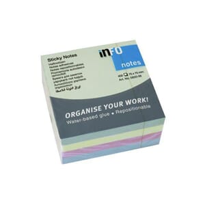 NOTATKUBE INFO 75x75 PASTELL