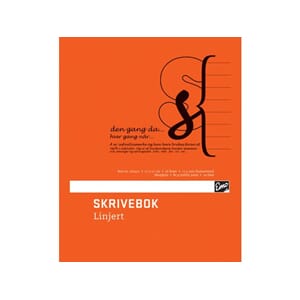 SKRIVEBOK 17X21CM LINJ 10 MM  M/MARG