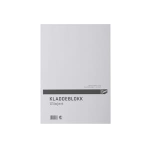 KLADDEBLOKK A4 ULINJ 100BL 60G LIMT