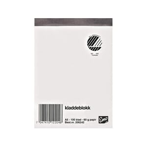 KLADDEBLOKK A5 60g 100 BLASD ULINJERT