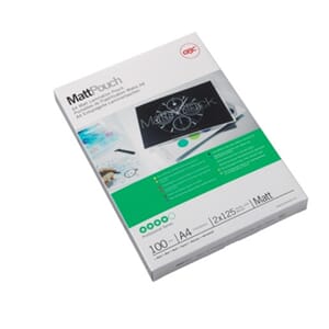 LAMINERINGSLOMME A4 GBC MATT 125MIC(100)