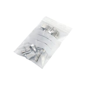 LYNLÅSPOSE 12x18 CM M/SKRIVEFELT (100)