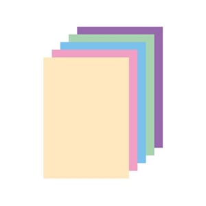 KOPIPAPIR A4 80G 5 FARGER PASTELL (100)