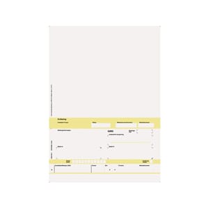 LASERFAKTURA M/GIRO A4 1xHVIT (2500)