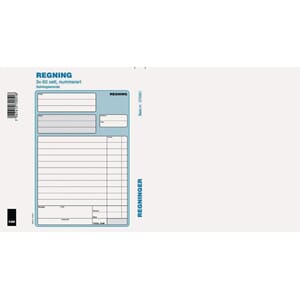 REGNINGSBLOKK 50 X 2 KOPIER EMO