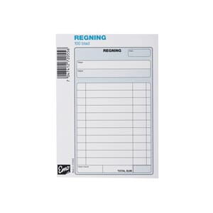 REGNINGSBLOKK A6 100 BLAD