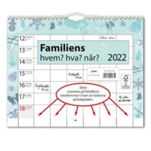 FAMILLIENS HVEM, HVA, NÅR 2022