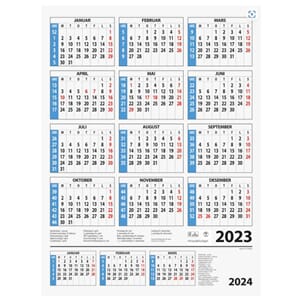 KALENDER 2023 ÅRSKALENDER VEGG