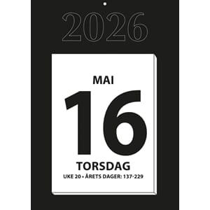 KALENDER 2026 7.SANS KJEMPEKALENDER KA