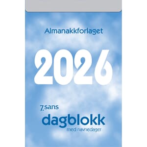 KALENDER 2026 7.SANS DAGBLOKK, STOR KA