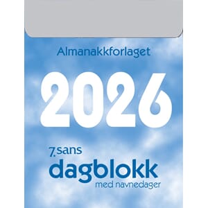 KALENDER 2026 7.SANS DAGBLOKK, LITEN KA