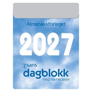 KALENDER 2027 7.SAND DAGBLOKK LITEN