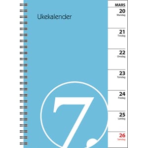 KALENDER 2026 7.SANS UKEKALENDER, REFILL SP