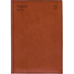 KALENDER 2026 7.SANS DAGBOK A5 M/MND.REG., IB IM BRUN