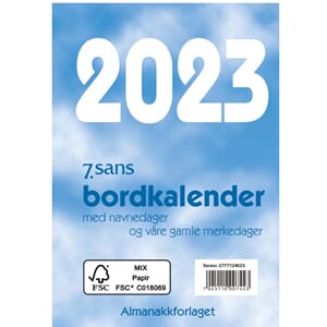 KALENDER 2023 BORDKALENDER