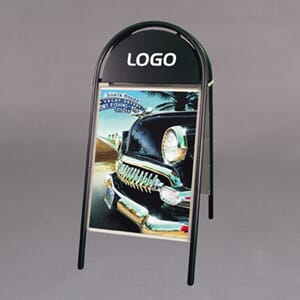 PLAKATSTATIV EXPO GOTIC 50X70 SORT