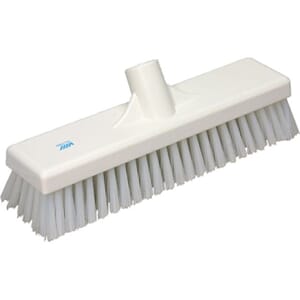 GULVBØRSTE STIV HVIT 30CM