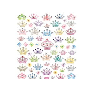 KLISTEMERKER KRONER M/GLITTER