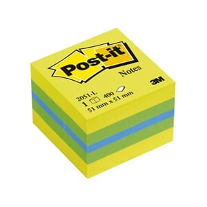 POST-IT KUBE MINI 2051L GUL 51X51MM