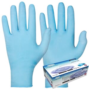 HANSKE ENGANGS NITRIL PF BLÅ X-LARGE(100)