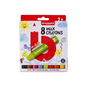 WAX CRAYONS (8) BRUYNZEEL
