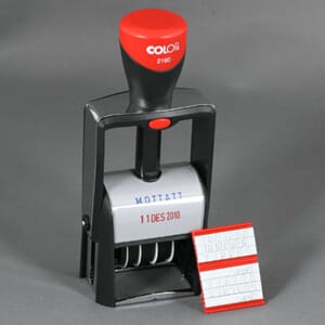 DATOSTEMPEL M/FASTE TEKSTER