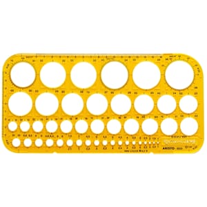 SJABLONG ARISTO SIRKEL Ø1-36MM